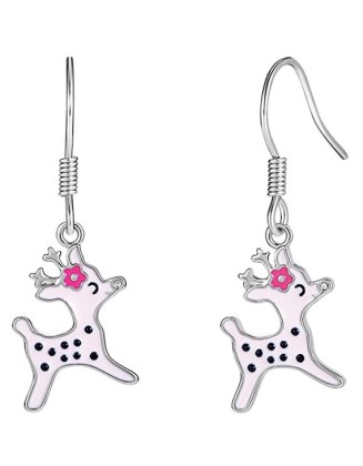 3 pairs Reindeer Dangle Drop Earrings