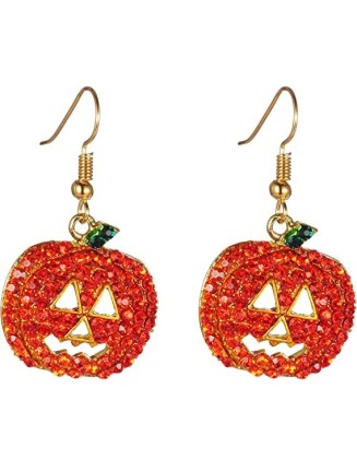 2 pairs Halloween Pumpkin Earrings