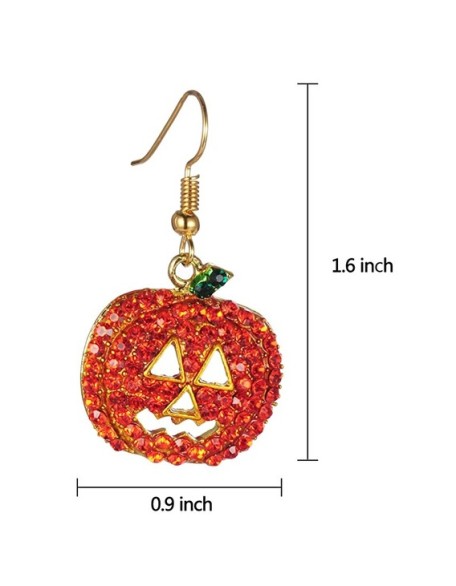 2 pairs Halloween Pumpkin Earrings