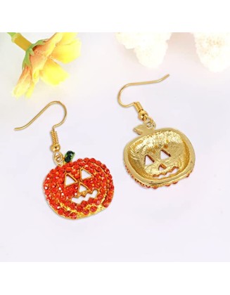 2 pairs Halloween Pumpkin Earrings