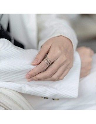 1mm 9pcs Women Men Stainless Steel Rings